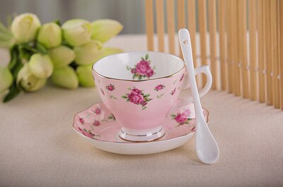 180ML fine bone coffee cup and saucer and spoon, funny fashion design, zakka tazas cafe espresso cup, european coffee mug