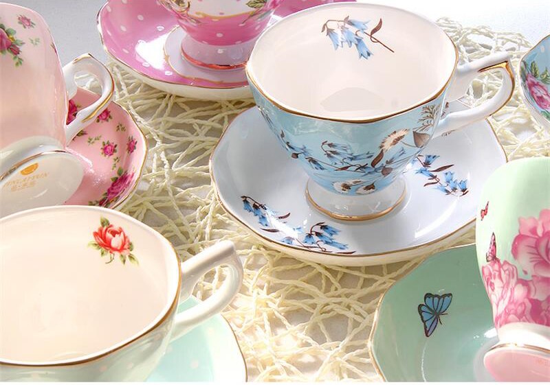 180ML fine bone coffee cup and saucer and spoon, funny fashion design, zakka tazas cafe espresso cup, european coffee mug