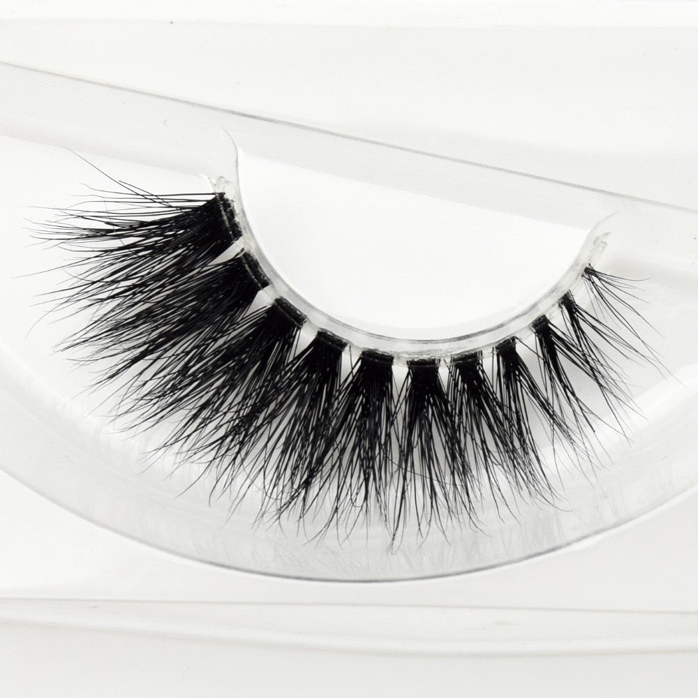 Mink Lashes 3D Eyelashes Invisible Band Natural Black False Eyelash Full Strip cilios posticos Reusable
