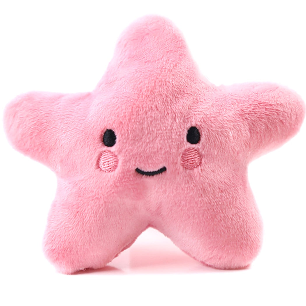 Pet Toys Funny Cartoon Cute Fruit Bite Resistant Plush Squeaky Toy Pet Chew Toy For Cats Pet Interactive Partner