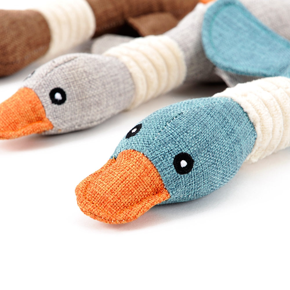 Pet Dog Sound Toys Solid Resistance To Bite Playable Blue Gray Brown Funny Pet Toy