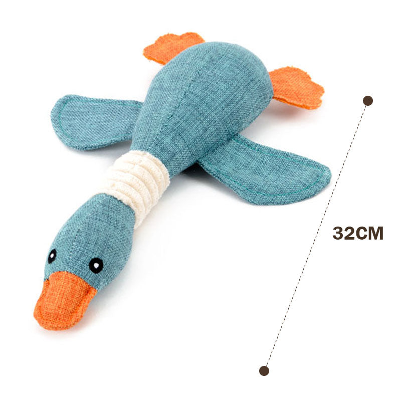 Pet Dog Sound Toys Solid Resistance To Bite Playable Blue Gray Brown Funny Pet Toy