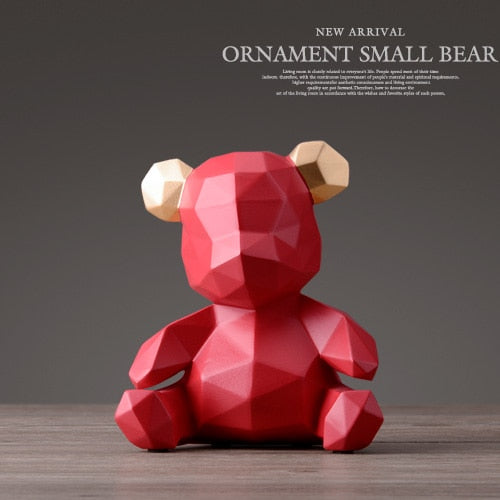 home decor sculpture bear Figurine bear home office garden children gift animal statue
