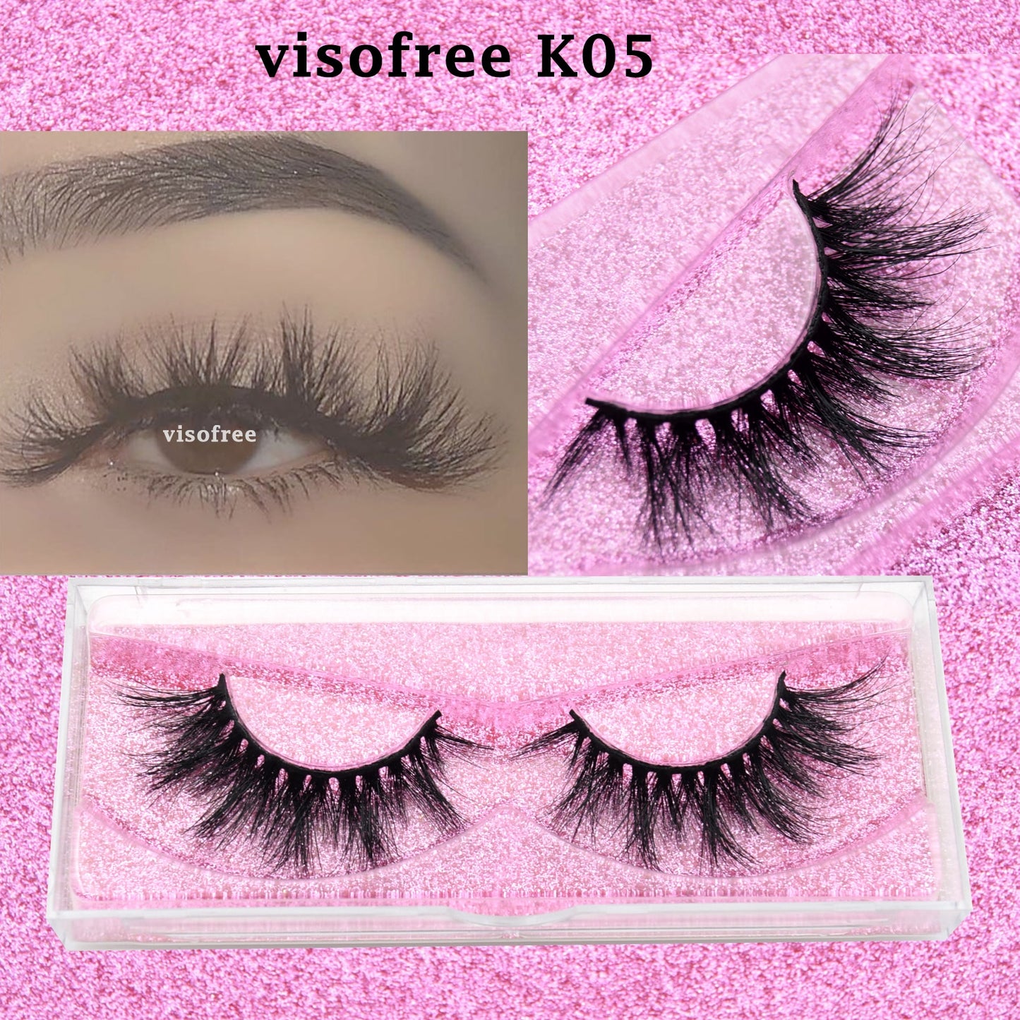3D Mink Lashes natural handmade volume soft long eyelash extension