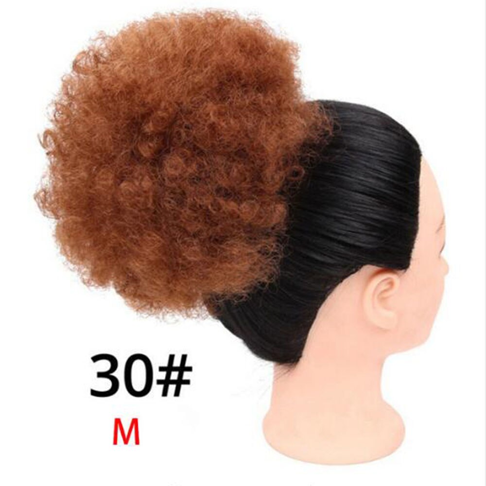 Short Afro Puff Synthetic Hair Hairpiece For Women Drawstring Ponytail Kinky Curly Clip Hair Extensions
