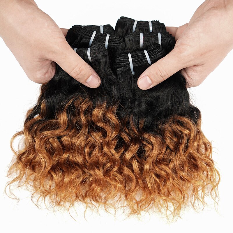 6 Pcs/Lot Brazilian Body Wave 190g/Lot Hair Bundles Curl Hair Extension 1B/27/613/99J Ombre Hair Bundles 100% Human Hair Weaves