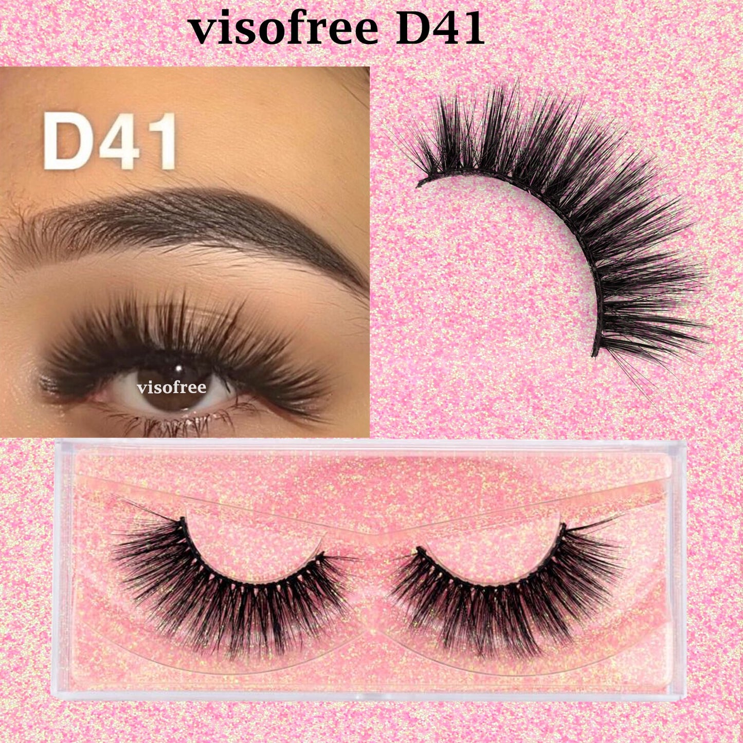 3D Mink Lashes natural handmade volume soft long eyelash extension
