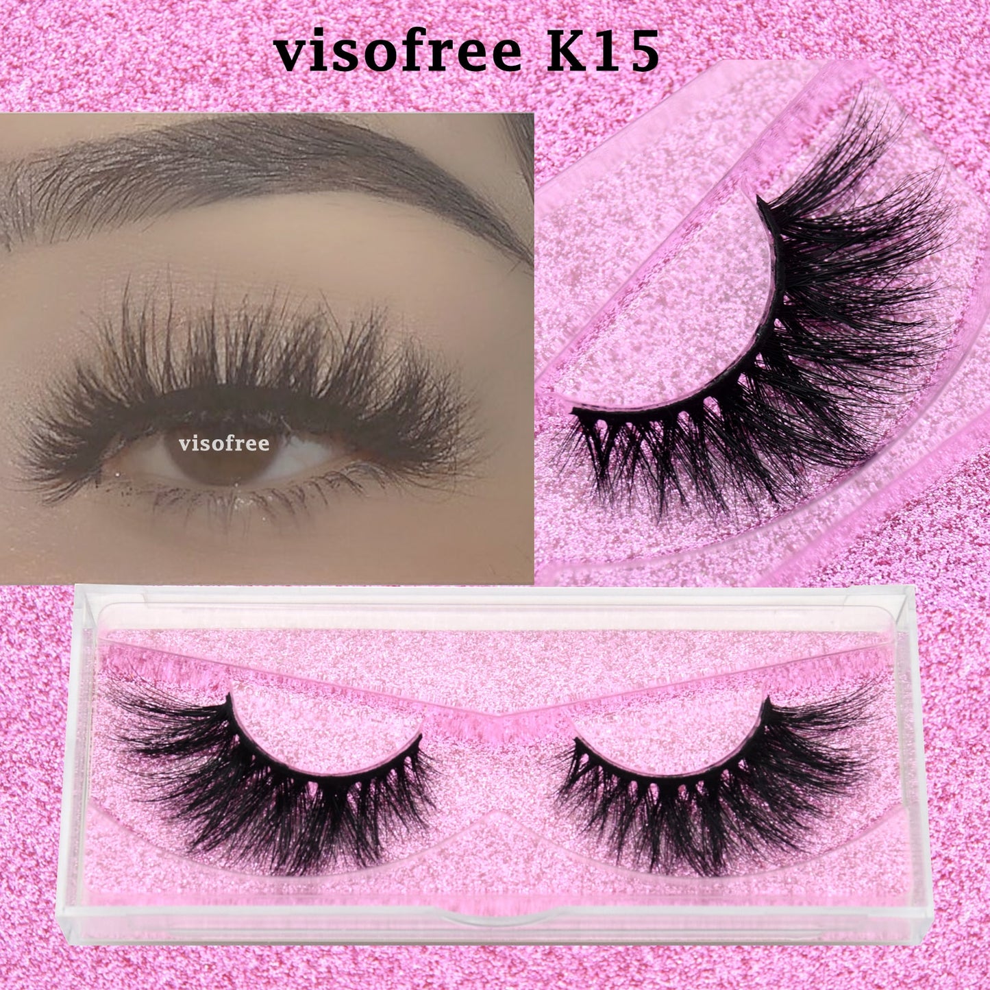 3D Mink Lashes natural handmade volume soft long eyelash extension