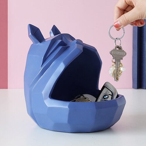 home storage box Dog cat modern figurine Candy Fruit key Desktop home decor storage container Home Office Storage box