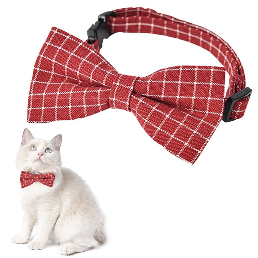 1PC Pet Puppy Dogs Adjustable Bow Tie Collar Necktie Bowknot Holiday Wedding Decoration Accessories