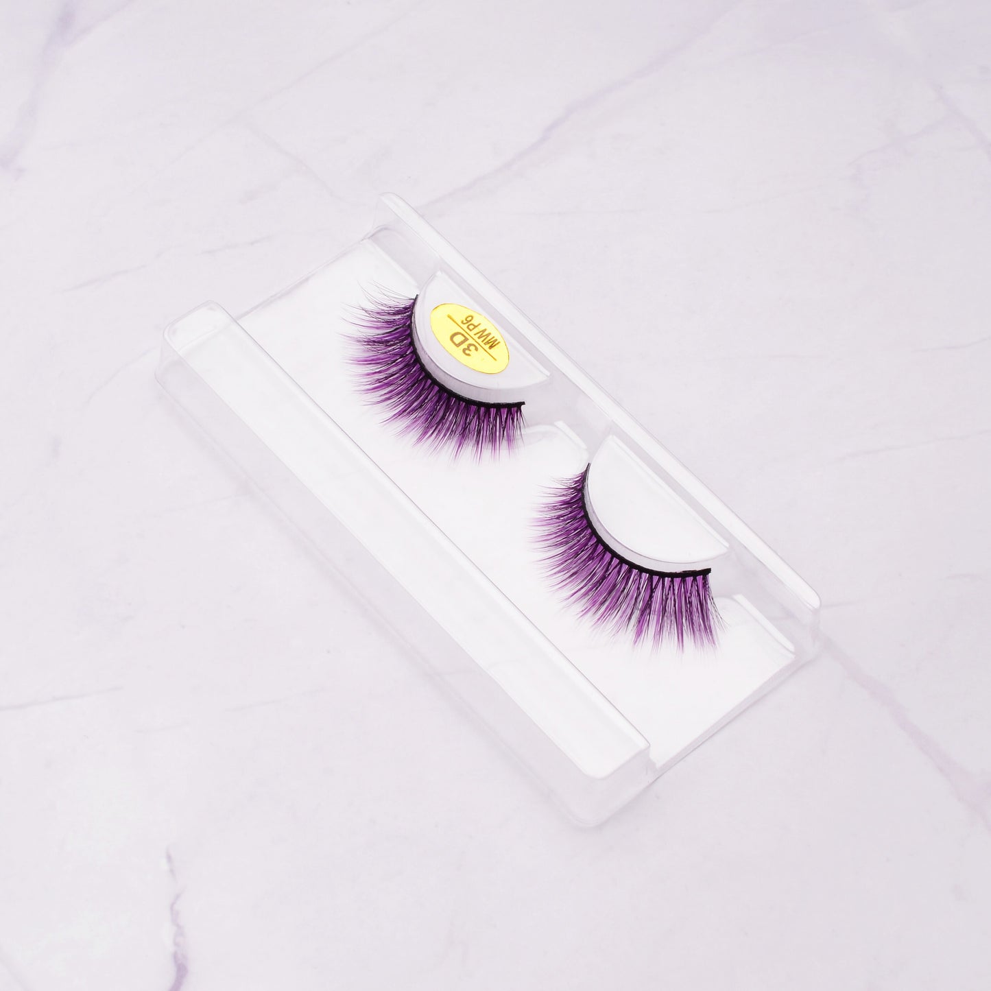 3D False Colored Eyelashes Natural Halloween Faux Mink Fluffy Soft Extension Cosplay Eyelash Colorful Eye Lashes