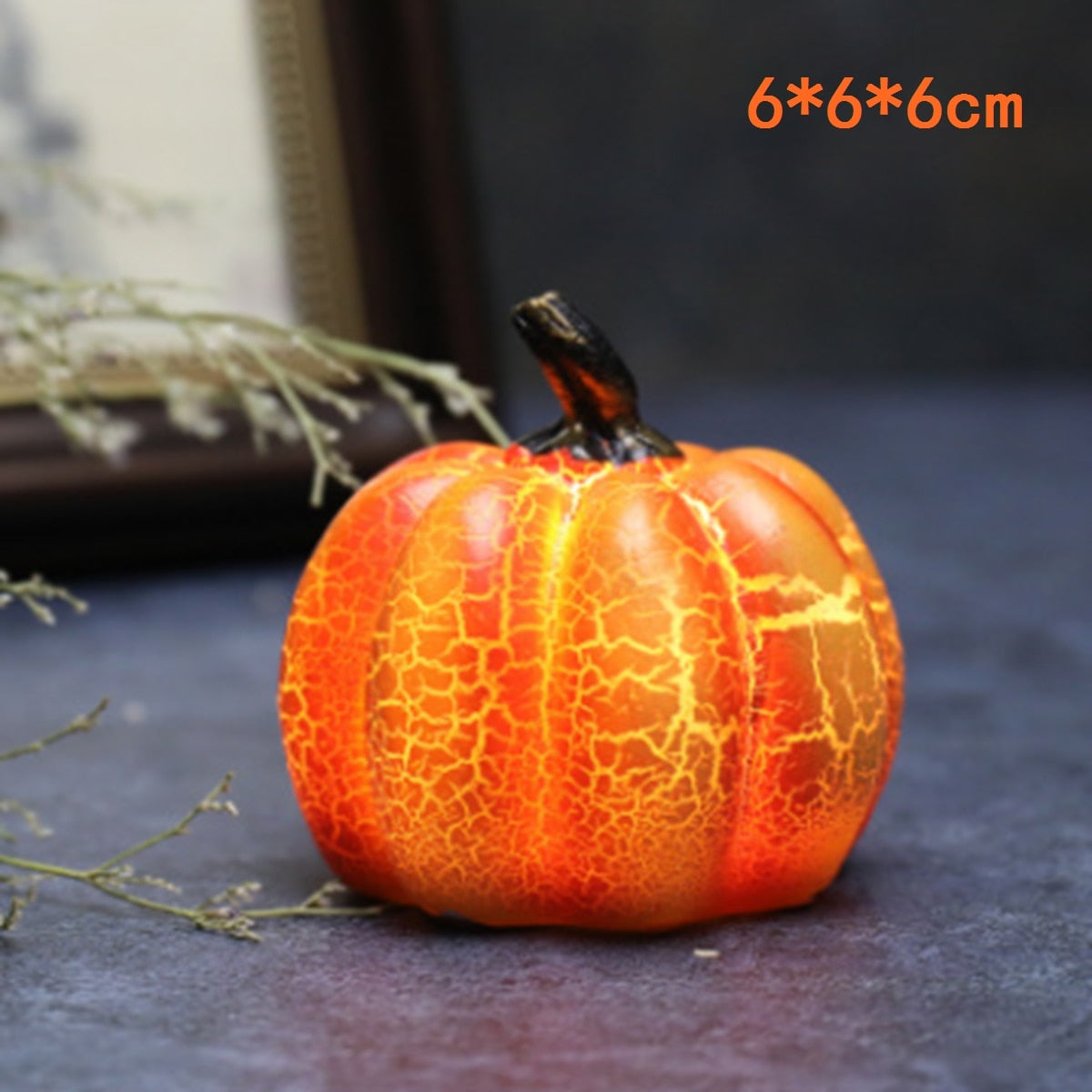 Halloween Candle Light LED Colorful Candlestick Table Top Decoration Pumpkin Party Decor