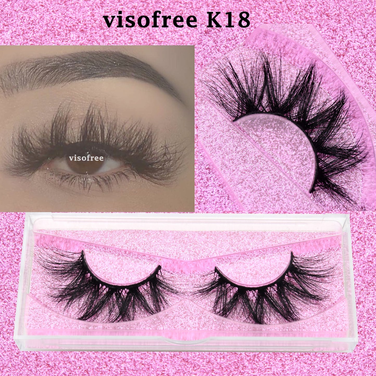 3D Mink Lashes natural handmade volume soft long eyelash extension