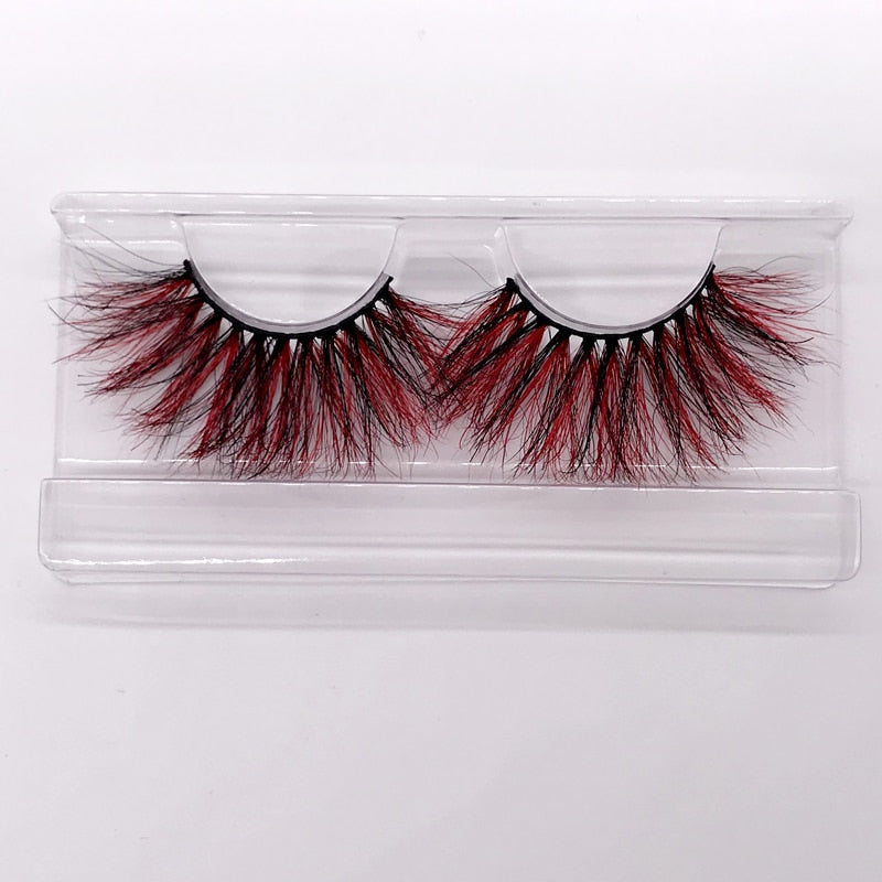 Color 25mm 3D mink fake lashes beauty natural false eyelash packaging box lash extension