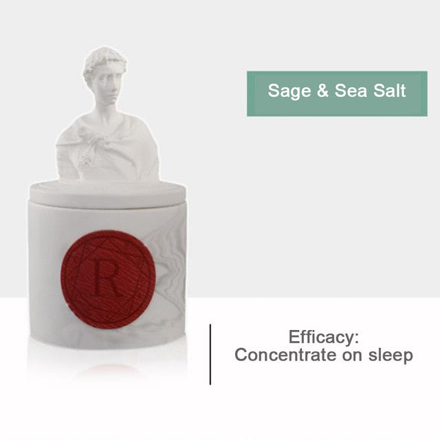 Scented Candle Household Decorative Unique Statue Scented Jar Candle Gift, 12.5 oz