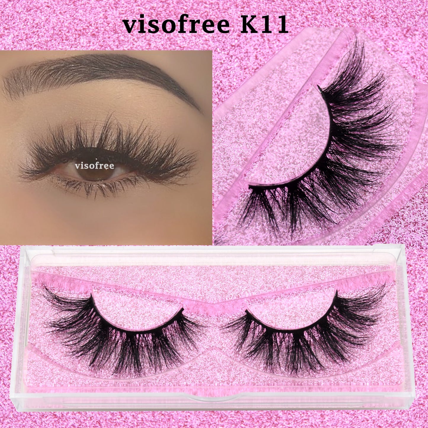 3D Mink Lashes natural handmade volume soft long eyelash extension