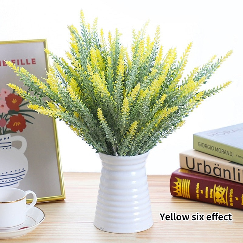 A Bunch of Provence Lavender Plastic Artificial Flowers False Plants Wedding Home Decoration Table Decoration