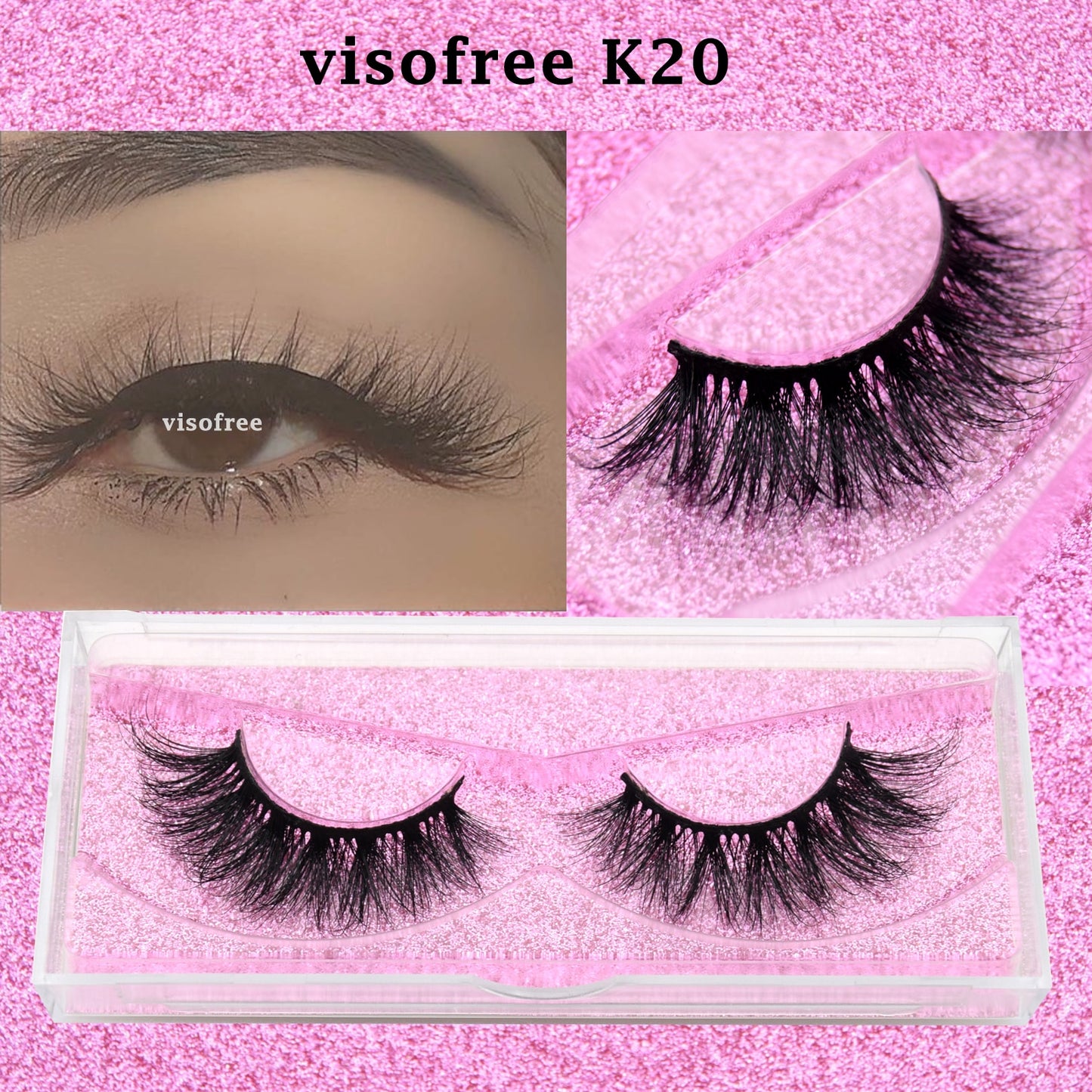 3D Mink Lashes natural handmade volume soft long eyelash extension