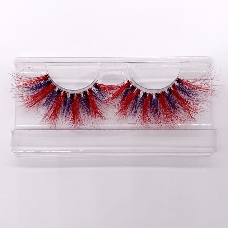 Color 25mm 3D mink fake lashes beauty natural false eyelash packaging box lash extension