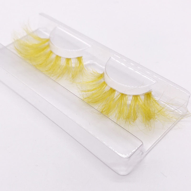 Color 25mm 3D mink fake lashes beauty natural false eyelash packaging box lash extension