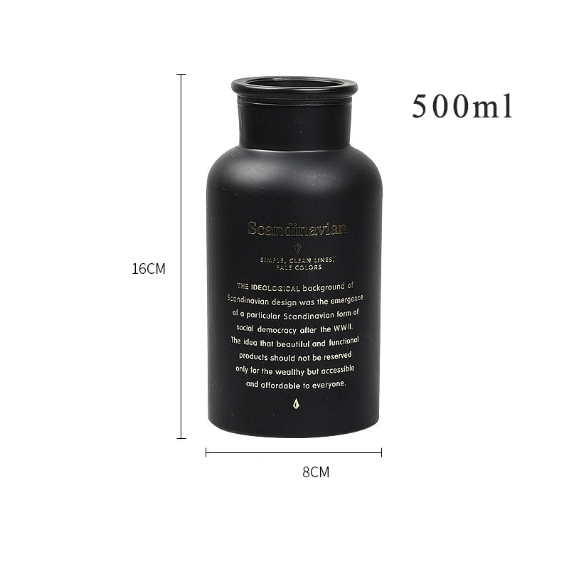 Nordic Style Flower Vase for Home Decoration Glass Vase for Flowers Hydroponics Plant Flower Home Decor for Artificial Flower