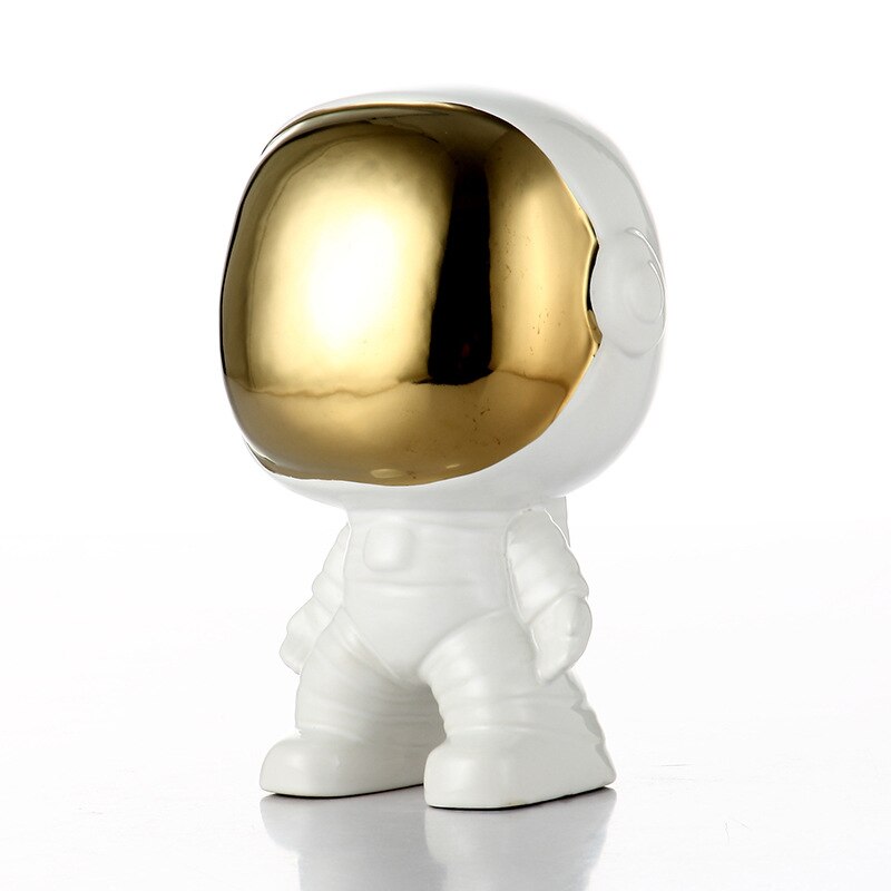 Nordic Astronaut Porcelain Figurines Ceramic Vase Home Decor Modern Tabletop Space Man Sculpture Home Decoration Accessories