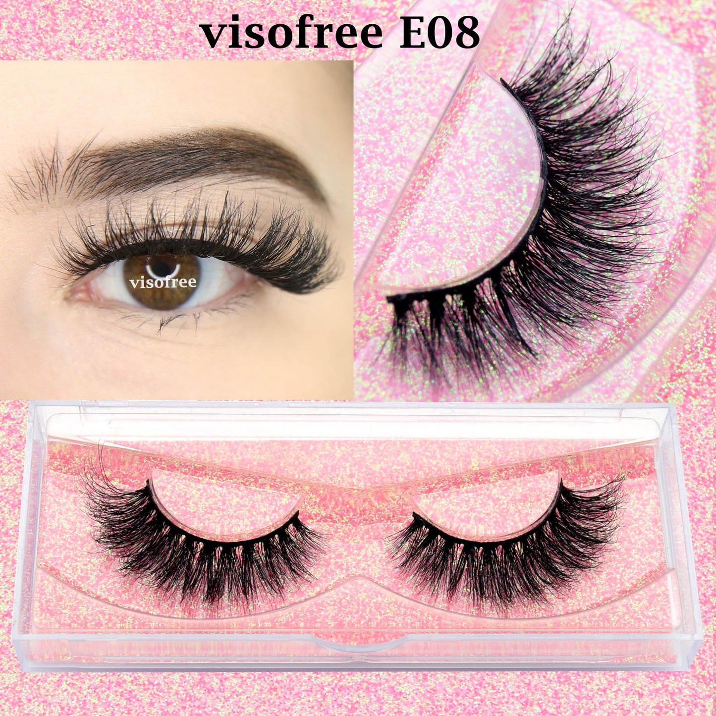 3D Mink Lashes natural handmade volume soft long eyelash extension