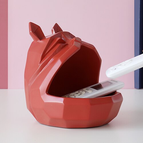 home storage box Dog cat modern figurine Candy Fruit key Desktop home decor storage container Home Office Storage box