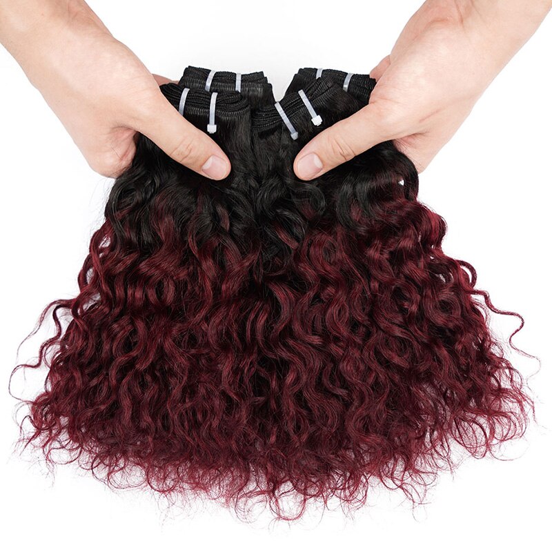6 Pcs/Lot Brazilian Body Wave 190g/Lot Hair Bundles Curl Hair Extension 1B/27/613/99J Ombre Hair Bundles 100% Human Hair Weaves