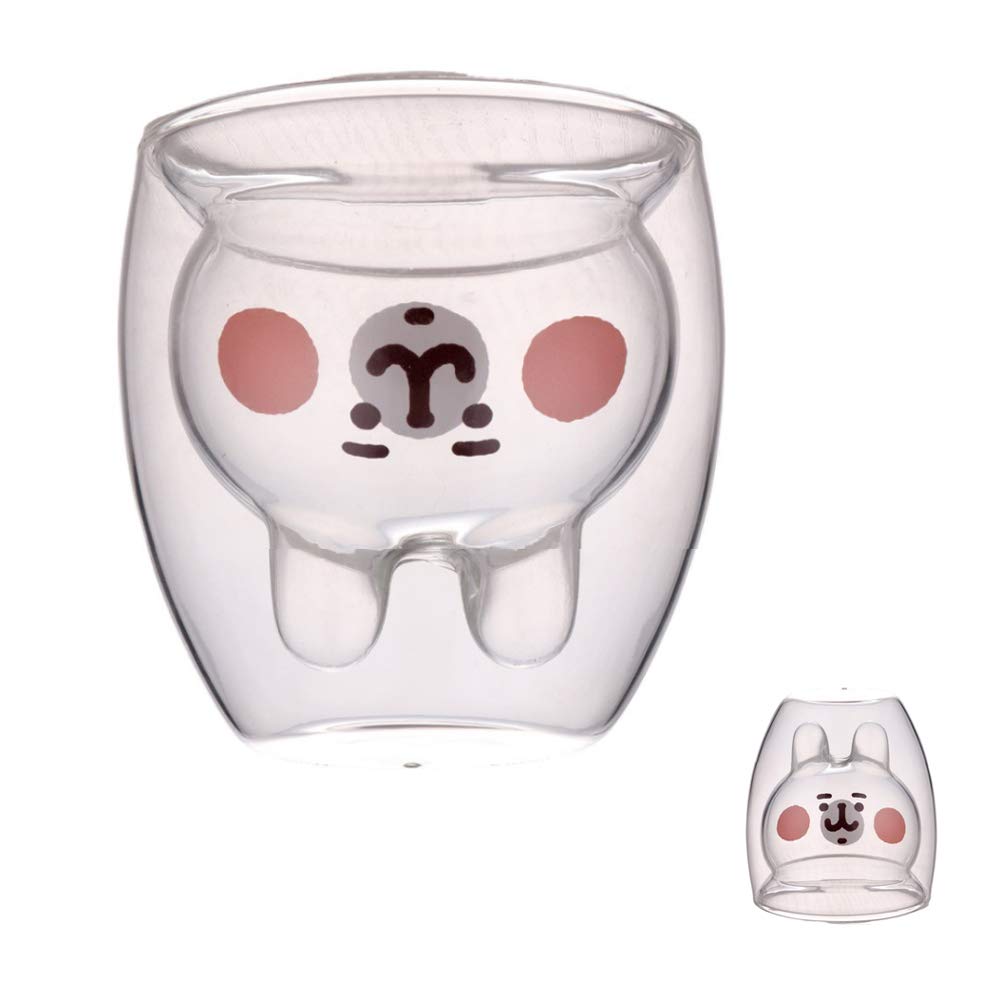 3D 2-Tier Coffee Mug Lovely Panda Bear Cat Cute Duck Shaped Double Wall Glass Cup Resistant Wine Kungfu Tea Milk Juice