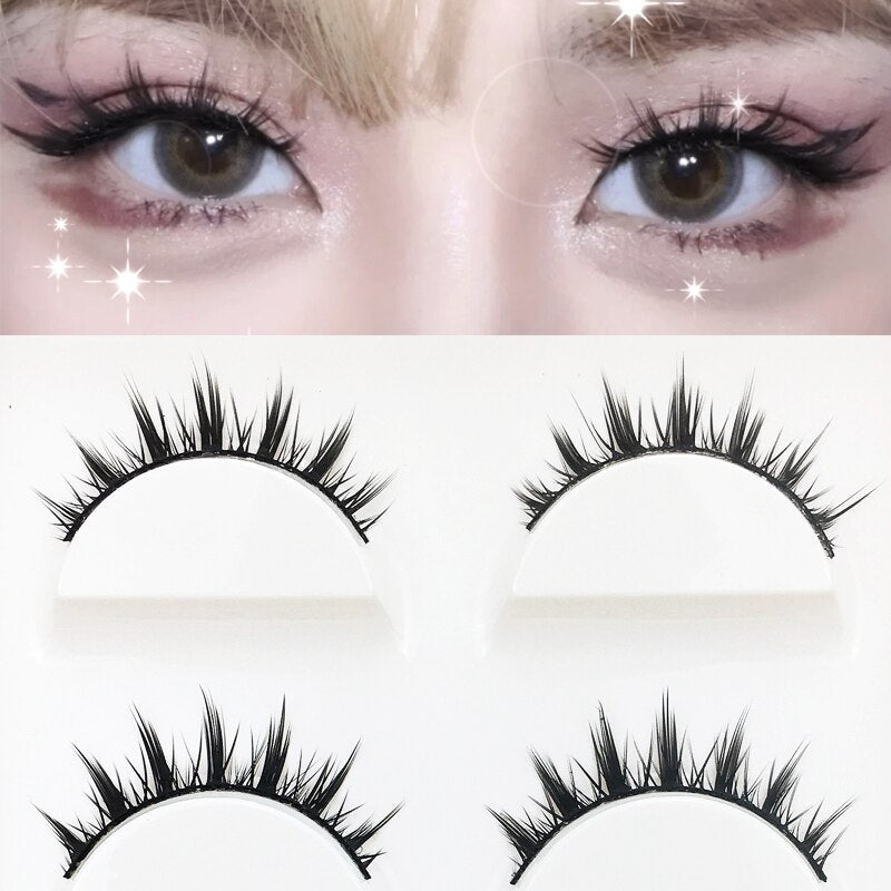 5 Pairs Natural Big Eyes Eyelashes Cos Dance Performance Eyelash Makeup Cross Eyelash Japanese 3D Lashes