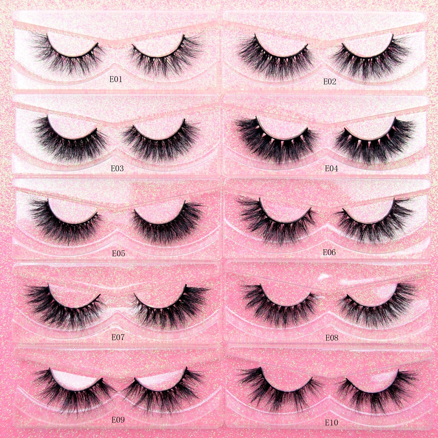 3D Mink Lashes natural handmade volume soft long eyelash extension