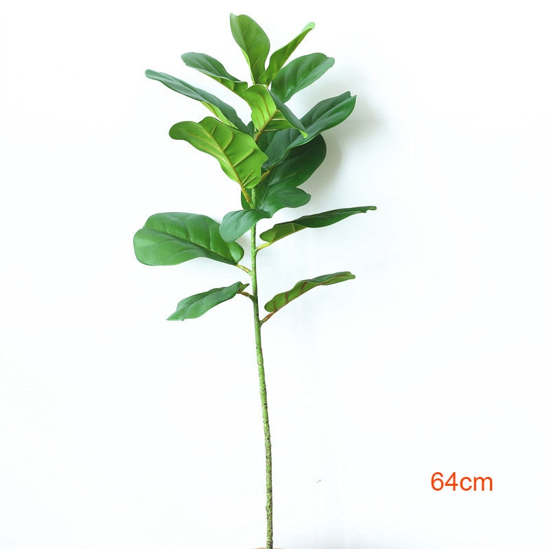 122cm Tropical Tree Large Artificial Ficus Plants Branches Plastic Fake Leafs Green Banyan Tree For Home Garden Room Shop Decor