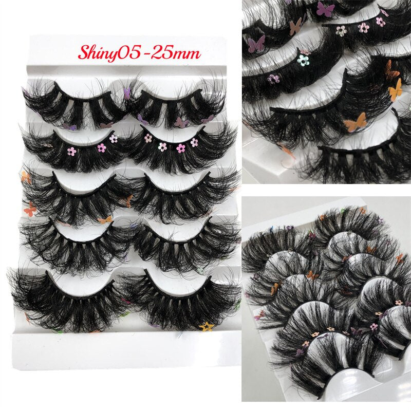Rainbow Colored Lashes 3D Mink Lashes Ombre Dramatic Colorful Natural Eyelashes Extension Make up Fake Eyelashes