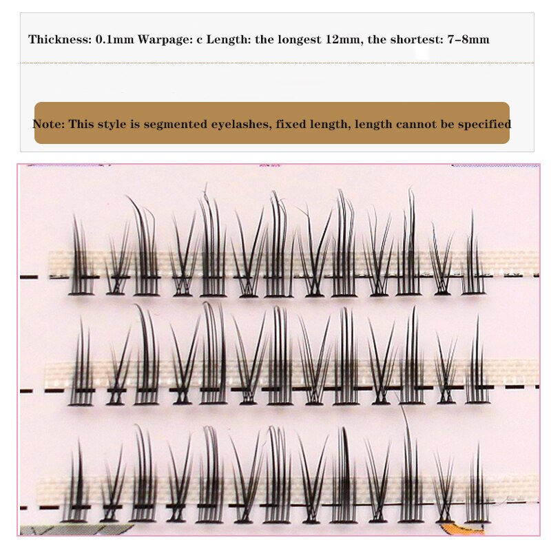 Little Devil Cosplay Lash Extension False Eyelashes A box of three pairs Japanese Fairy Eyelashes Daily Eye