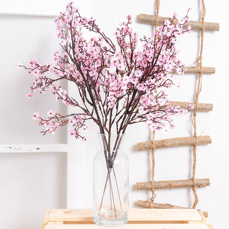 Gypsophila Artificial Flowers White Branch Babies Breath Fake Flowers Long Bouquet Home Wedding Decoration