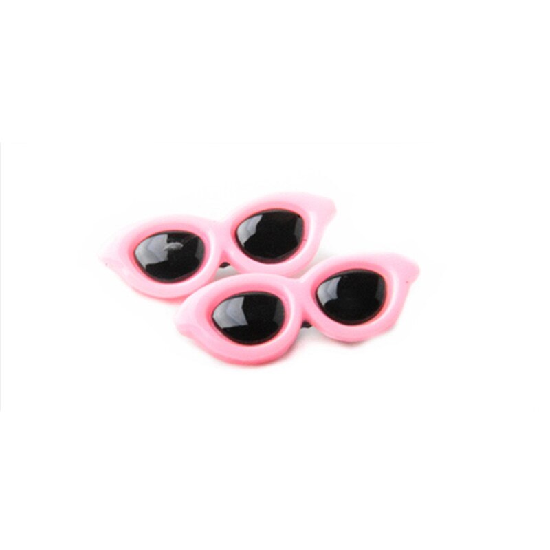 1 pc Pet Lovely Heart Sunglasses Hairpins Pet Dog Bows Hair Clips for Puppy Dogs Cat Yorkie Teddy Pet Hair Decor
