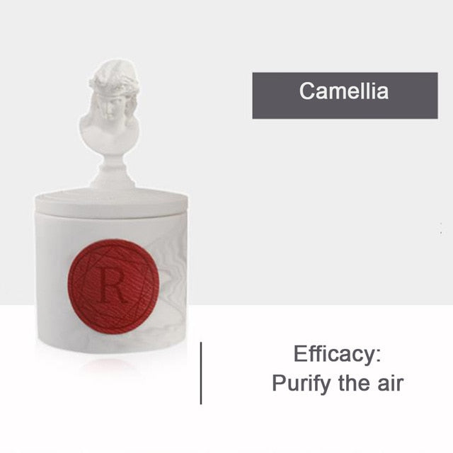 Scented Candle Household Decorative Unique Statue Scented Jar Candle Gift, 12.5 oz
