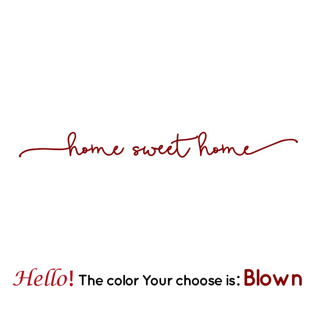 home sweet home Phrase Art Vinyl Wall Sticker For house decoration Wall Decals Bedroom Wall Decor Sticker Mural Wallpaper