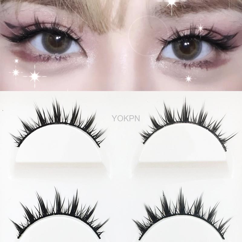 False Eyelashes Pointed Tail Cute Girl Barbie Makeup Without Makeup Fake Eyelashes Fairy Hair Short Cos Lashes