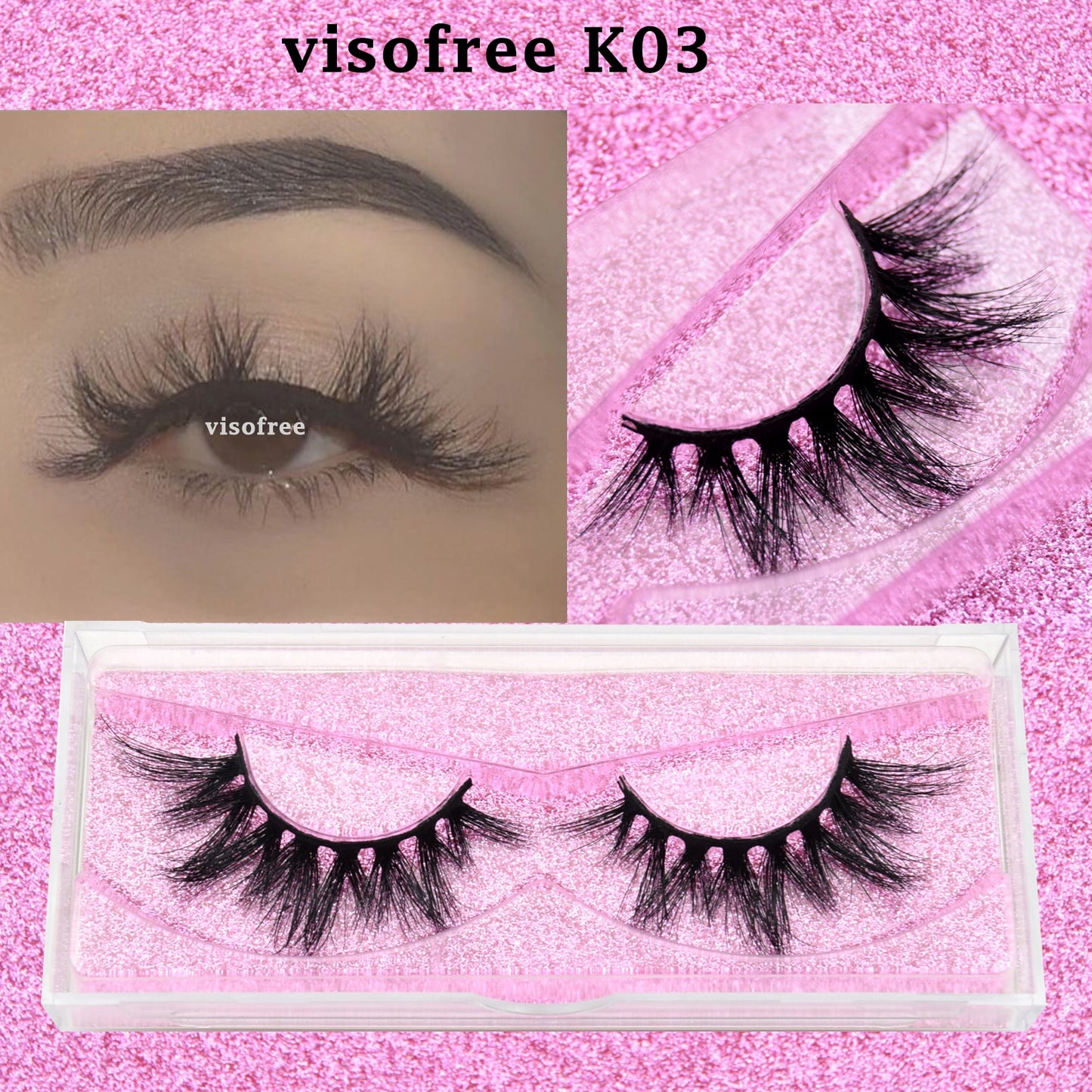 3D Mink Lashes natural handmade volume soft long eyelash extension