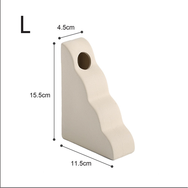 Nordic Ins Ceramic Vase Home Decoration Ornaments Crafts Vegetarian Ceramic Flower Pot Art Vases Home Decoration
