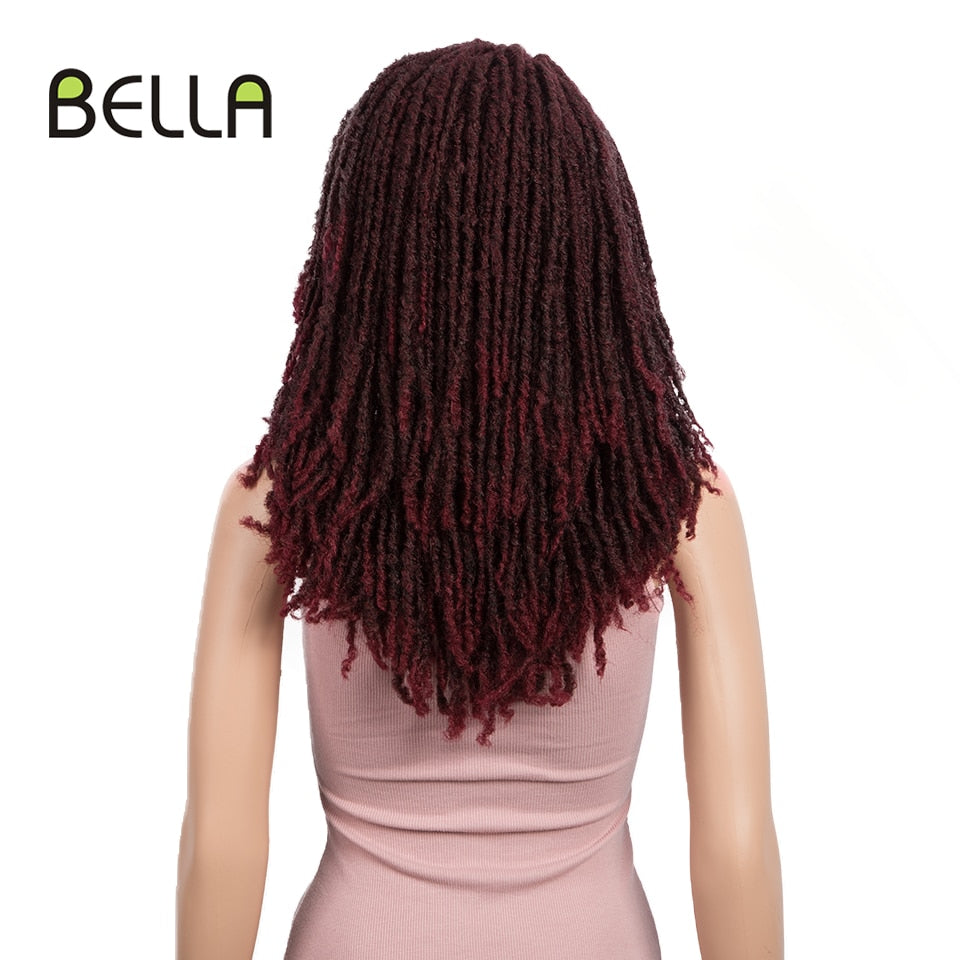 Bella Synthetic Wig 22" Crochet Wig Braids Twist Jumbo Dread Faux Locs Long Wig Dreadlock Hair Braiding Wig