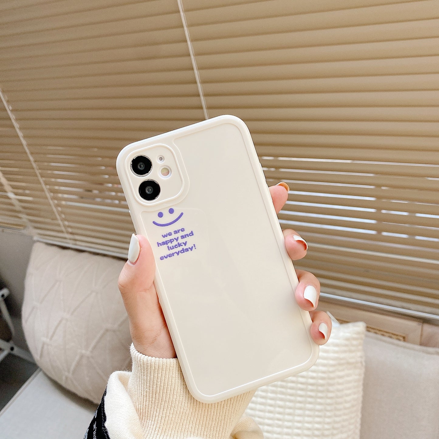 Lucky happy Smiley phone case for iphone 11 Pro Max 13 case New INS silicone soft for iphone XR X XS MAX XR cover