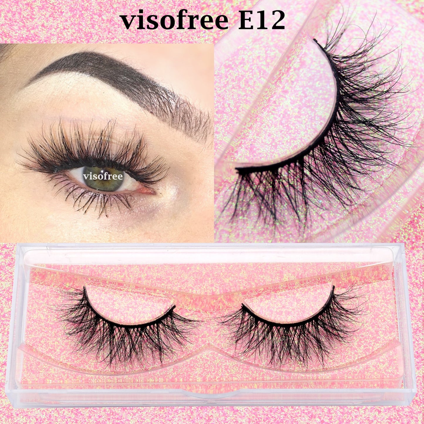 3D Mink Lashes natural handmade volume soft long eyelash extension
