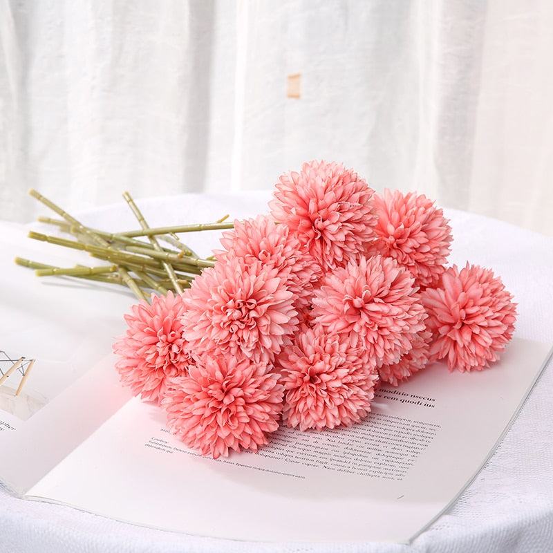 29cm Dandelion Artificial Flowers Bouquet Silk Fake Flowers For Home Decor Garden Widding Decoration DIY Vase Accessories Plants