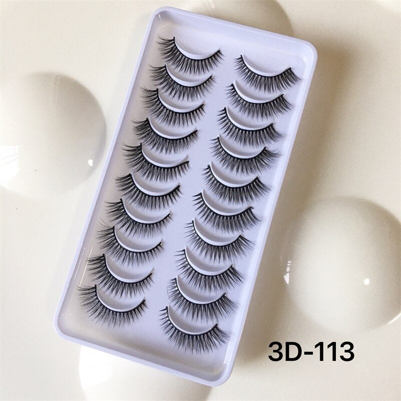 8pairs eyelashes fake lashes long eyelash 25mm mink lashes fluffy dramatic false eyelashes