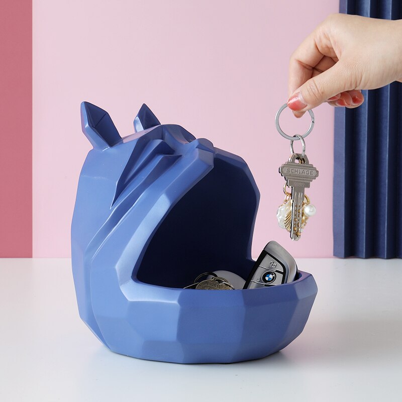 home storage box Dog cat modern figurine Candy Fruit key Desktop home decor storage container Home Office Storage box