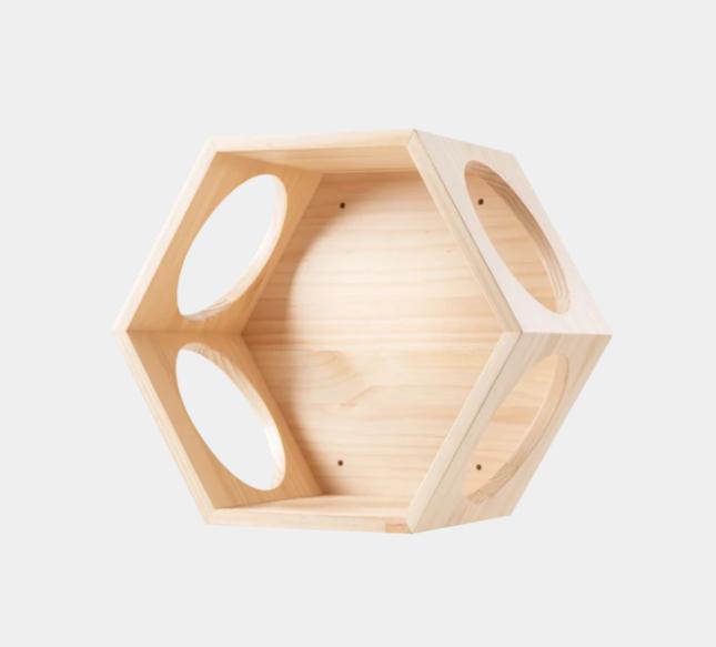 Pet cat climbing frame Wall mounted cat rack, warm luxury wooden space capsule