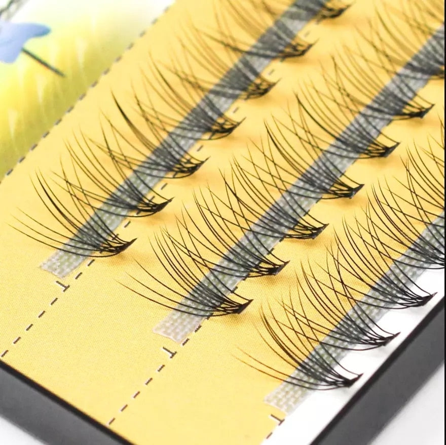 60 clusters/box individual eyelashes 10D natural extension eyelash cluster
